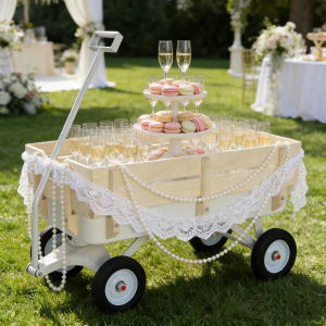 Outdoor carriage, all terrains, wooden railings, solid tires, garden carriage,Load-bearing capacity: 176LBS Outdoor carriage, all terrains, wooden railings, solid tires, garden carriage,Load-bearing capacity: 176LBS