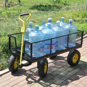 BIG Wagon Cart Garden cart trucks make it easier to transport firewood Yellow+Black Maximum static load is 880 lbs. BIG Wagon Cart Garden cart trucks make it easier to transport firewood Yellow+Black Maximum static load is 880 lbs.