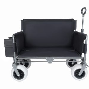Folding Wagon with Bench Seat & 500 lbs Capacity patent protection -3-in-1 Collapsible Utility Cart with All-Terrain Beach Tires for Camping, Includes 1 ice pack, Beach, Groceries, Outdoor, Black Folding Wagon with Bench Seat & 500 lbs Capacity patent protection -3-in-1 Collapsible Utility Cart with All-Terrain Beach Tires for Camping, Includes 1 ice pack, Beach, Groceries, Outdoor, Black
