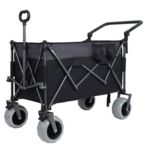 Multi-Functional Push-Pull Folding Wagon Cart with Rotating Handle & 9"x4" Beach Tires for Camping & Beach –300L XL Heavy-Duty, Large Capacity for Transport, Groceries, and Outdoor Use Multi-Functional Push-Pull Folding Wagon Cart with Rotating Handle & 9"x4" Beach Tires for Camping & Beach –300L XL Heavy-Duty, Large Capacity for Transport, Groceries, and Outdoor Use