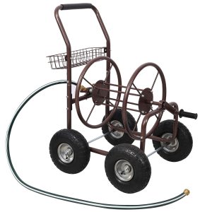 Expressions Metal Hose Reel Cart with Wheels - Heavy Duty Hose Caddie - 250 Ft Hose Capacity Expressions Metal Hose Reel Cart with Wheels - Heavy Duty Hose Caddie - 250 Ft Hose Capacity