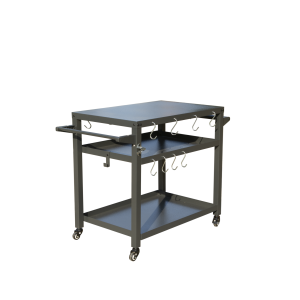 3-Shelf Outdoor Grill Table, Grill Cart with Wheels, Outdoor Pizza Oven Table and Food Prep Table, Blackstone Table with Propane Tank Hook, Grill Stand for Blackstone Griddle for Outside BBQ 3-Shelf Outdoor Grill Table, Grill Cart with Wheels, Outdoor Pizza Oven Table and Food Prep Table, Blackstone Table with Propane Tank Hook, Grill Stand for Blackstone Griddle for Outside BBQ