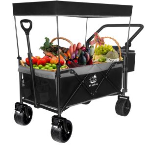 Collapsible Wagon 140L Wagons Carts Foldable with Removable Canopy, Folding Wagon Cart with Wheels for All-Terrain with Brake, Foldable Wagon with Cooler Bag, for Camping Beach Shopping Collapsible Wagon 140L Wagons Carts Foldable with Removable Canopy, Folding Wagon Cart with Wheels for All-Terrain with Brake, Foldable Wagon with Cooler Bag, for Camping Beach Shopping